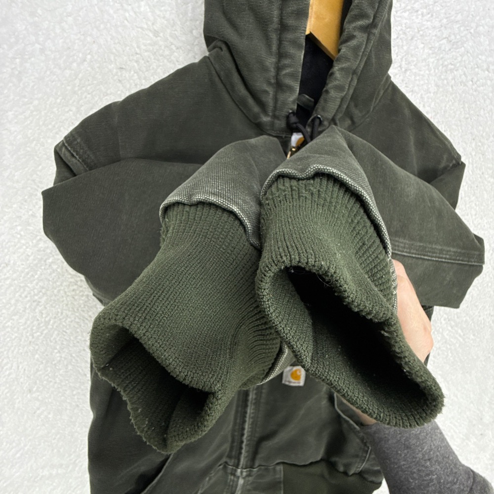 Carhartt Sandstone Active Jacket Quilt Lined Womens XS WJ130 MOS Moss Green - Picture 11 of 16
